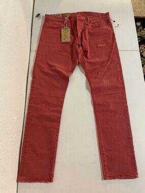 Polo by Ralph Lauren Men's Slim Straight Red Jeans NWT